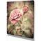 Designart - Vintage Pink Roses with Water Drops - Floral Art Canvas Print